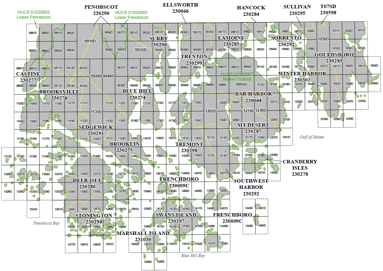 Southern Hancock County Flooddplain Map